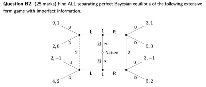 Question B2. (25 marks) Find ALL separating