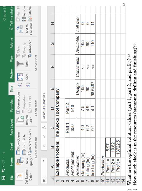 What are the optimal solution values (part 1,