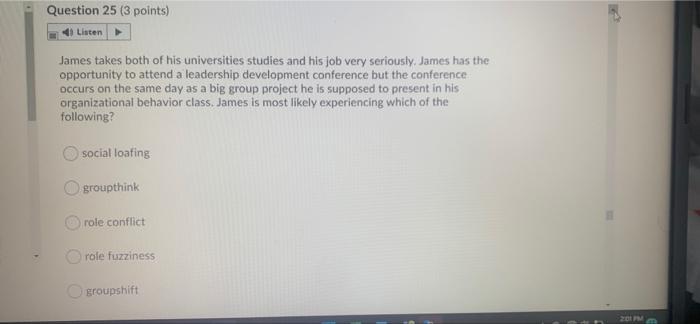 need this quick will like Question 24 (3 points)