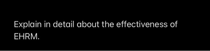 i need a long answer for thisquestion Explain in