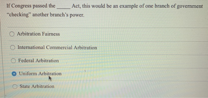 If Congress passed the Act, this would be an