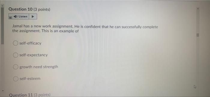 need this quick will like Question 10 (3 points)