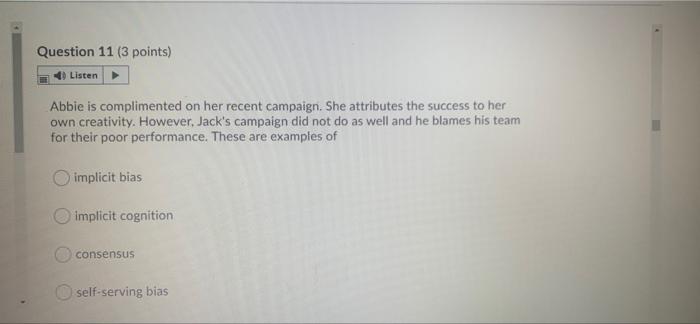 need this quick will like Question 10 (3 points)