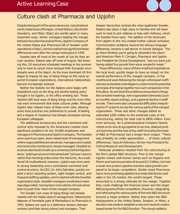 1) What kinds of cultural differences matter when