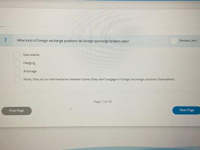 Choose the answers 7 What kind of foreign