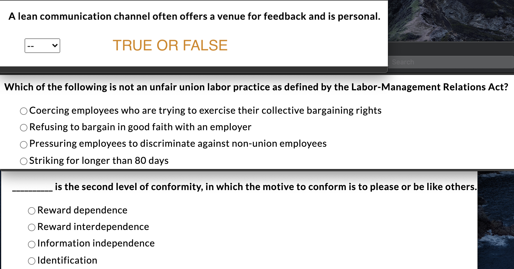 A lean communication channel often offers a venue