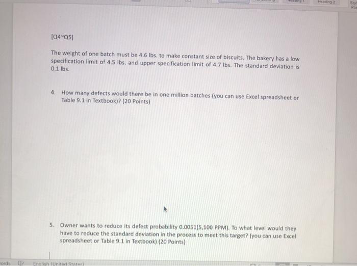 5. Owner wants to reduce its defect probability