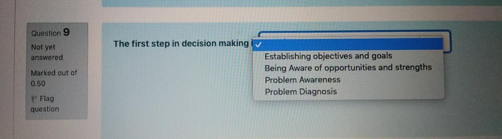choose the correct answer Question 9 Not yet The