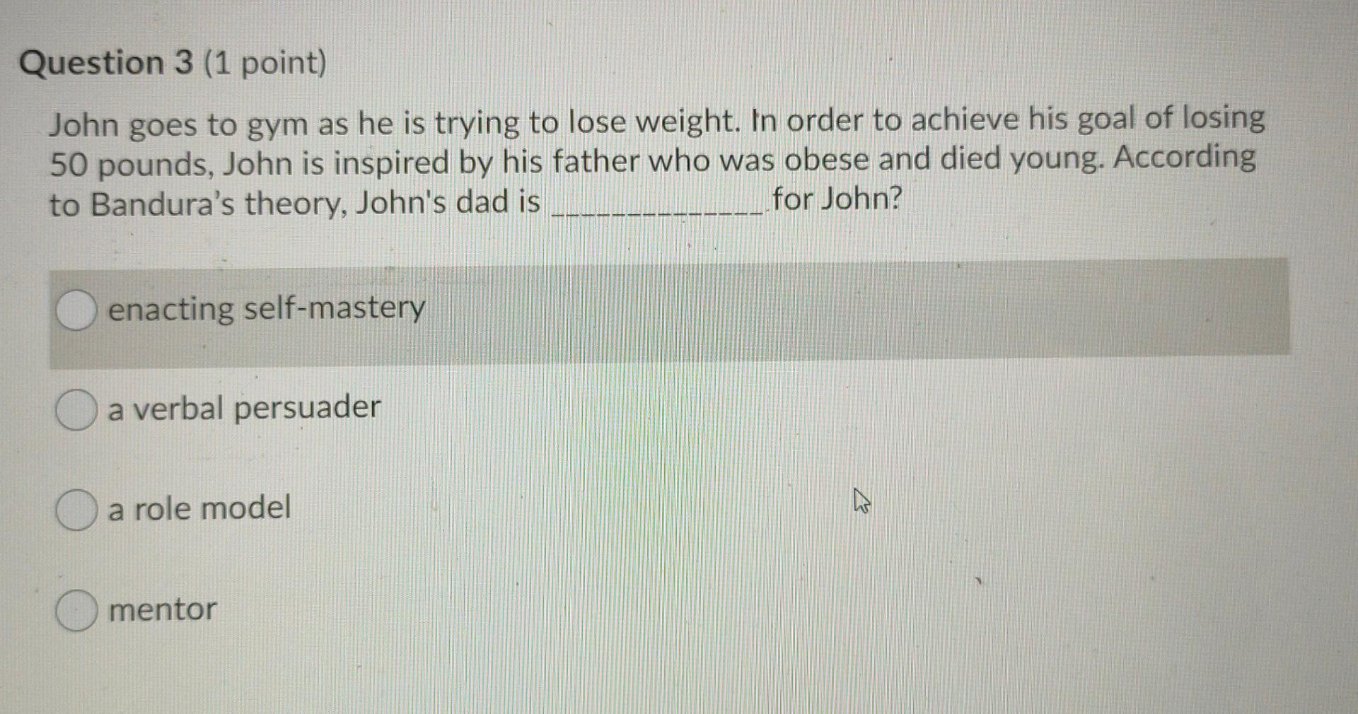 Question 1 (1 point) According to Module 9 what