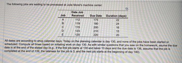 a) Using the FCFS (first come first served)