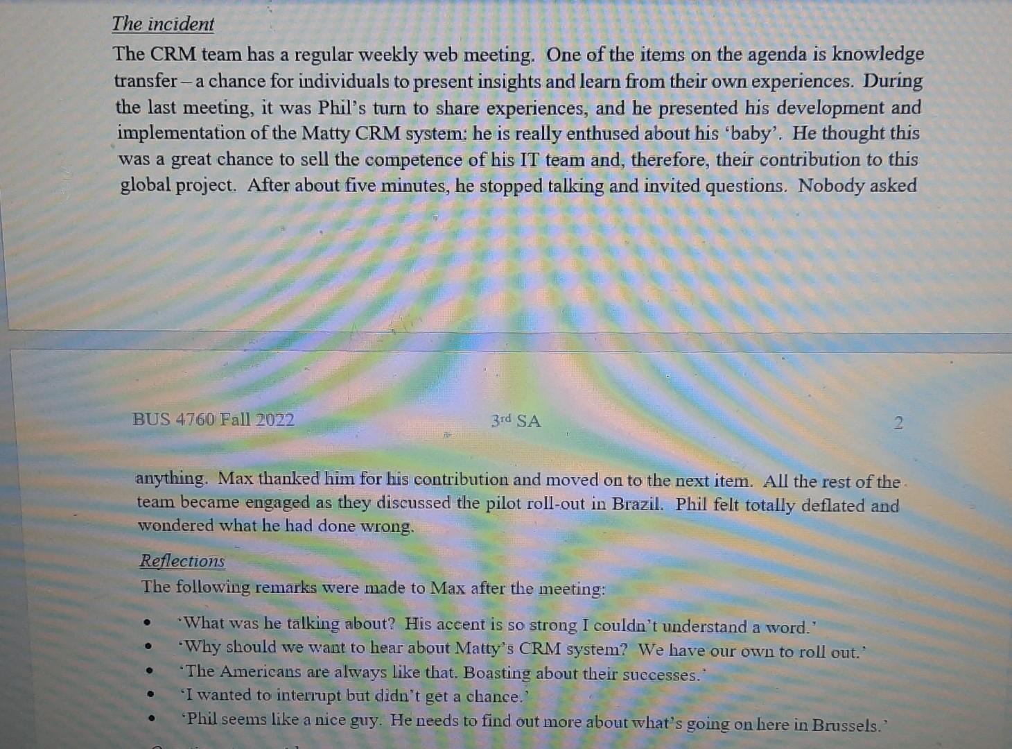 please do it course Intercultural management Read