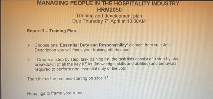 what is the whole training process at KFC? 1.