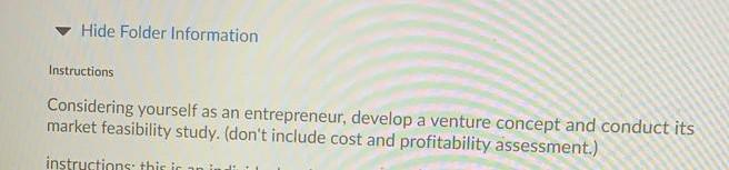 Hide Folder Information Instructions Considering