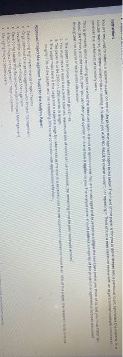 Pro Instructions You are required to submit a