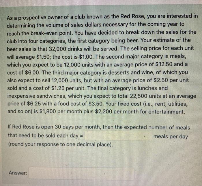 As a prospective owner of a club known as the Red