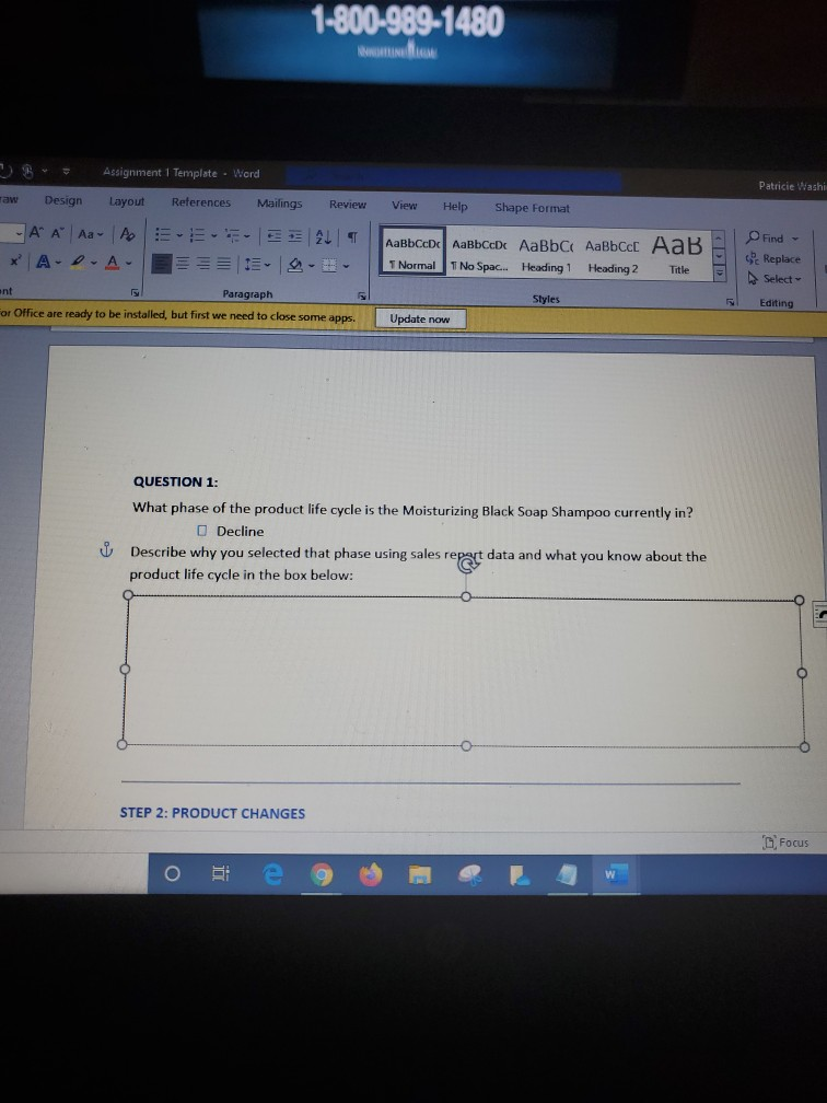 Assignment Template - Word Patricie Wash w Design