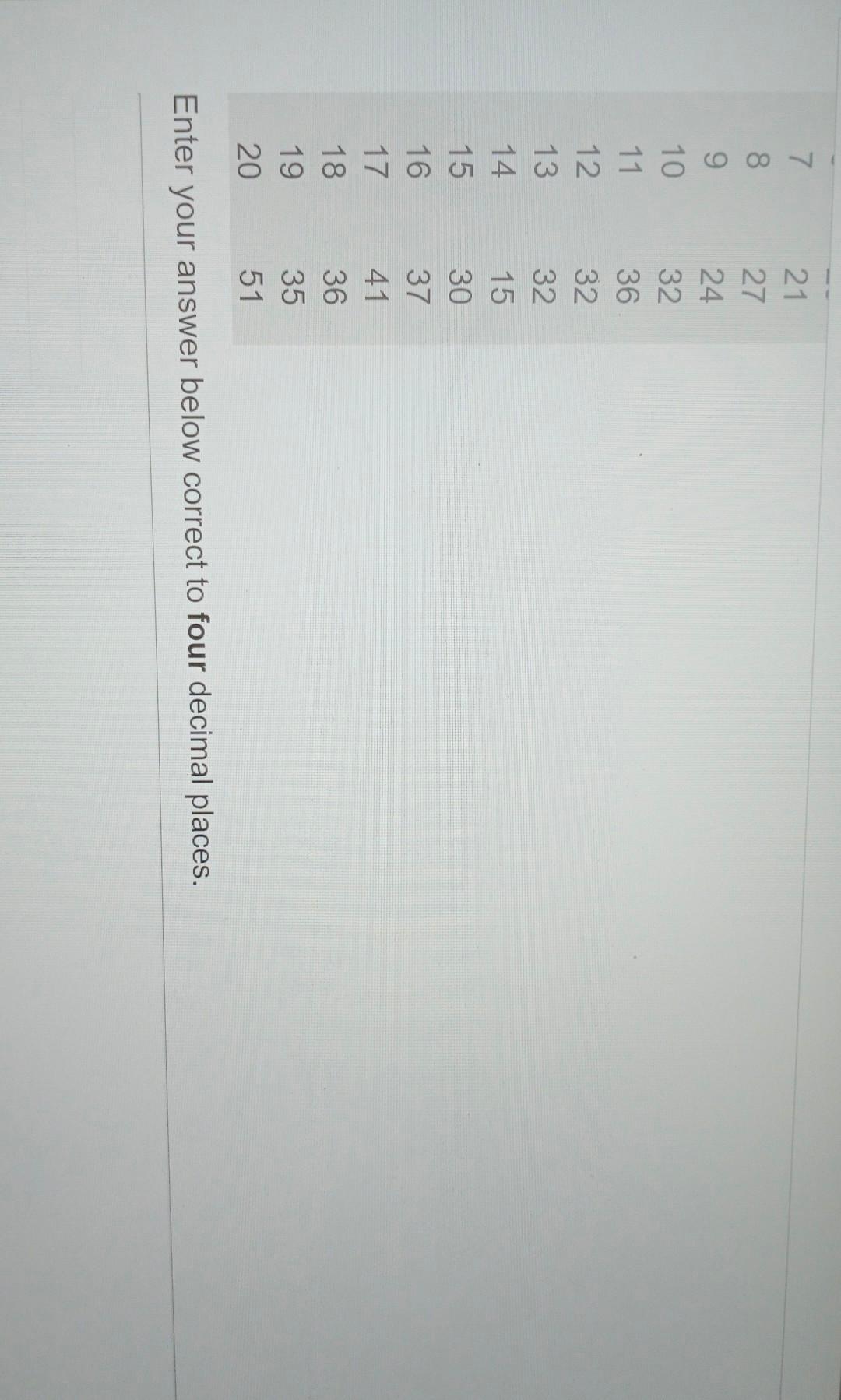 enter your answer below correct to four decimal