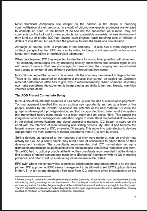 Why the project went wrong? Appendix 2: Case