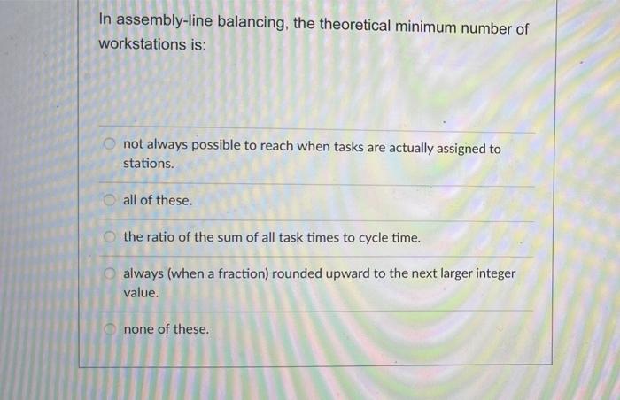 A work cell is required to make 140 computerized