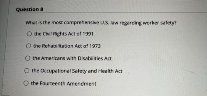 please answer all Question 8 What is the most