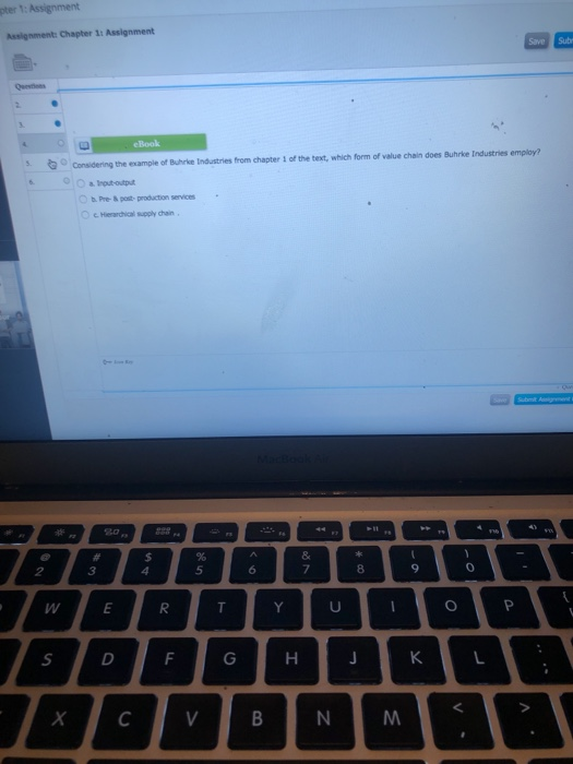 ter 1: Assignment Assignment Chapter 11