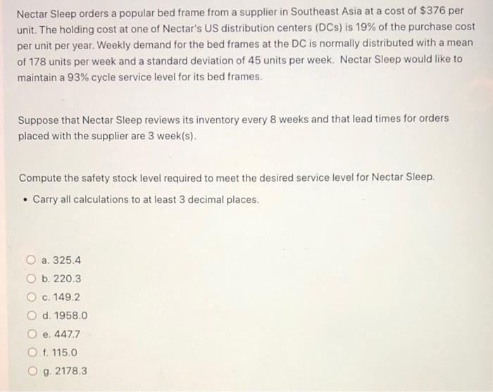 Nectar Sleep orders a popular bed frame from a