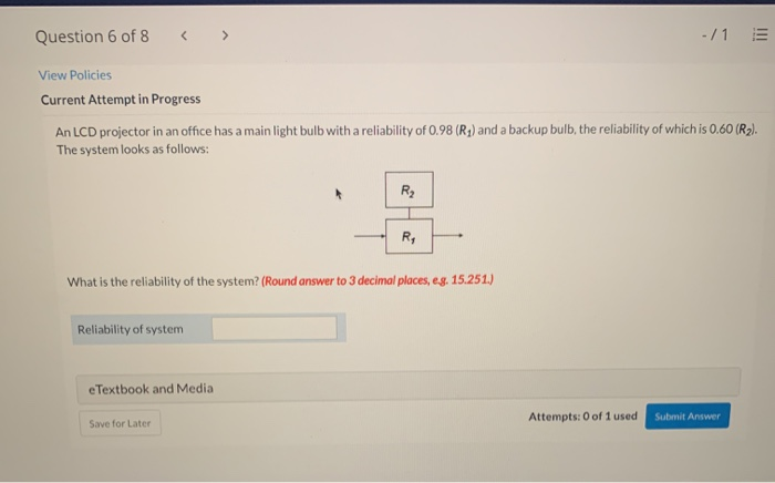 An LCD projector in an office has a main light