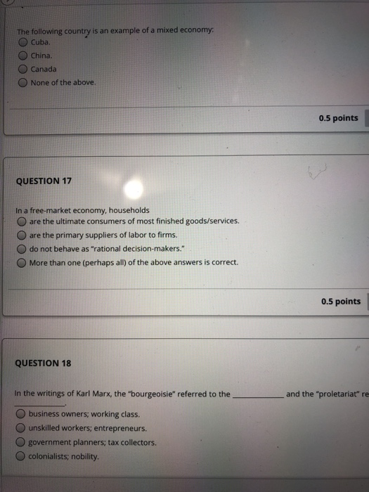 The following country is an example of a mixed