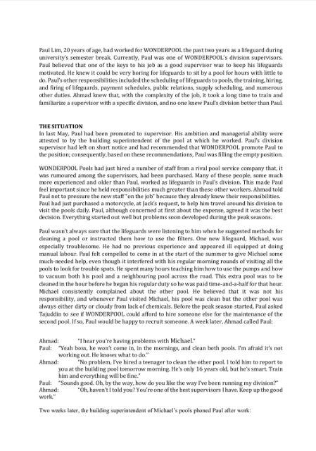 INDIVIDUAL CAES STUDY (30%) Instruction: Please