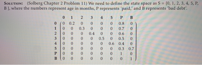 In Assignment 3 problem 4 (Solberg 2.11), we