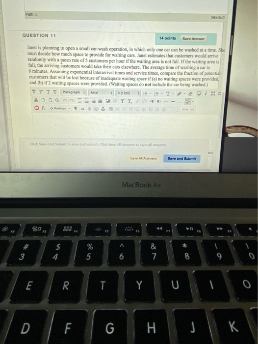 Path Word QUESTION 11 14 points Save Answer Janet