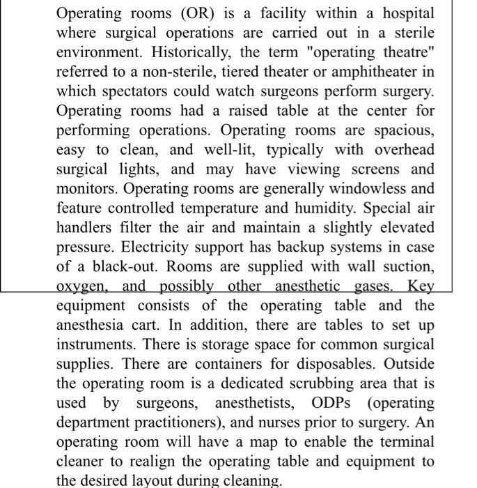 By using this Operating case answer the