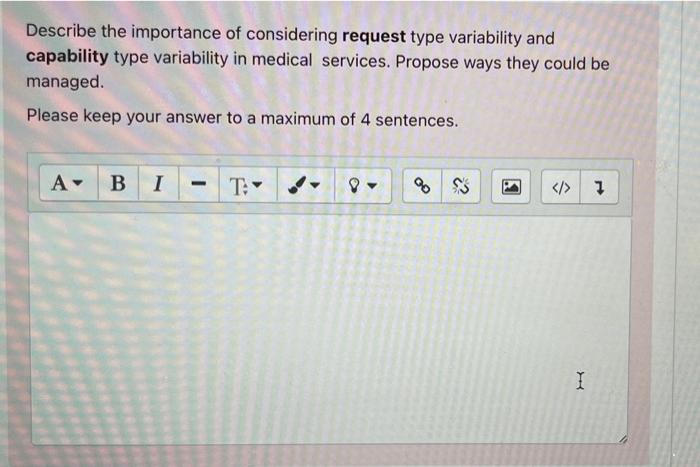Describe the importance of considering request