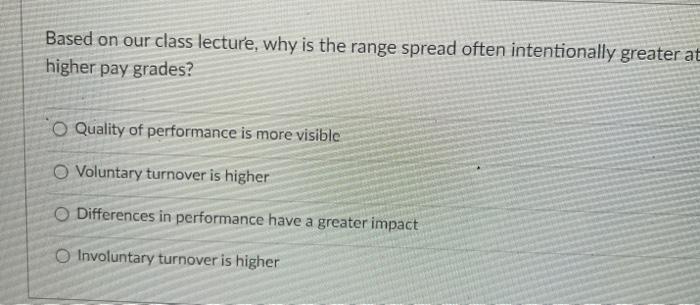 Based on our class lecture, why is the range