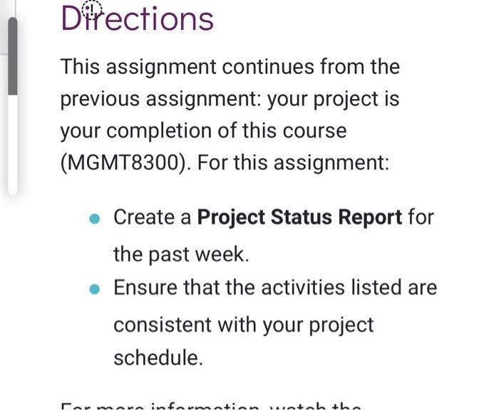 This assignment continues from the previous