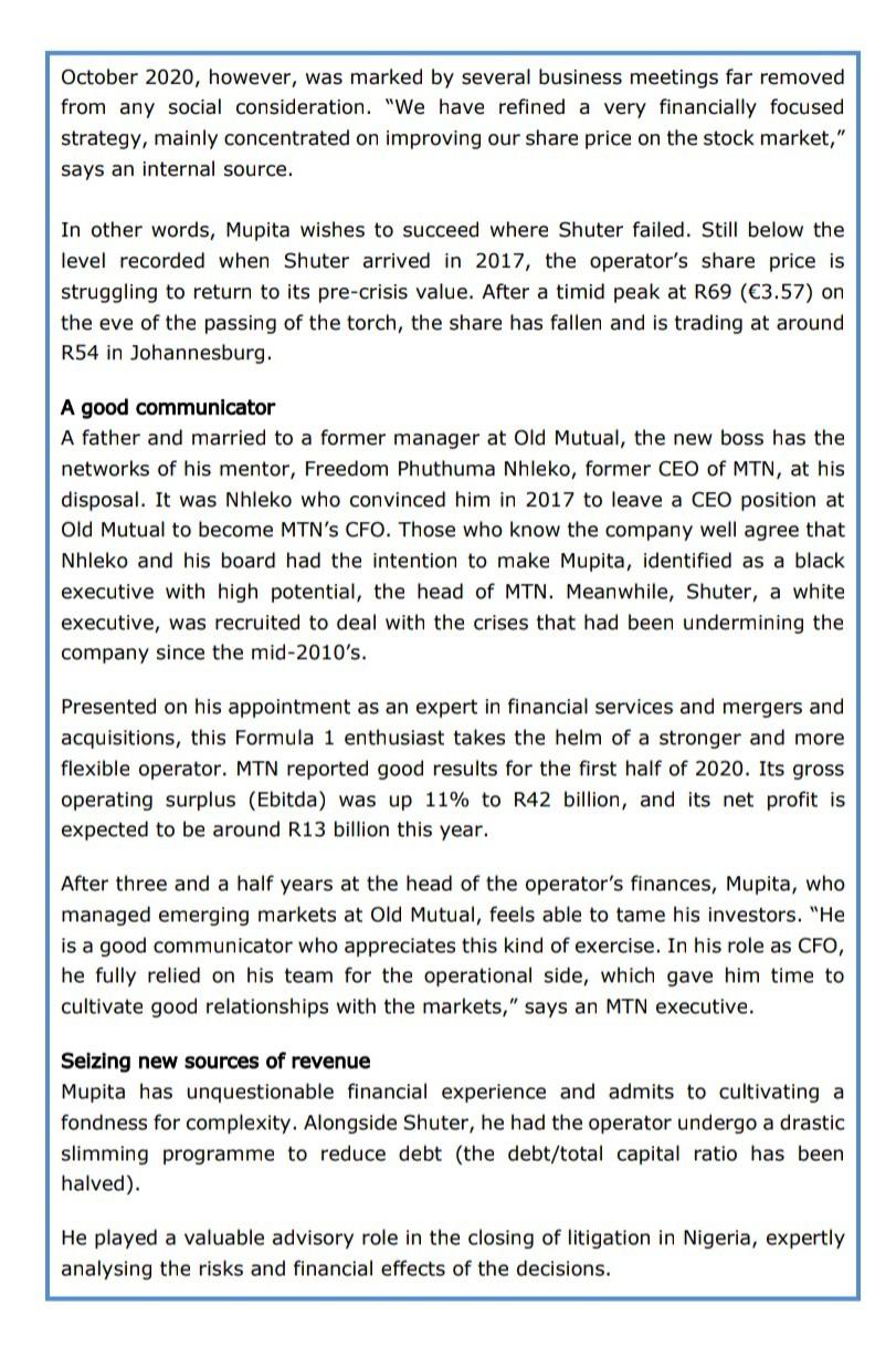 Read the case study below and answer the question