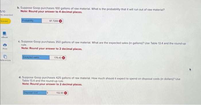 b, c, & d please. All the information is