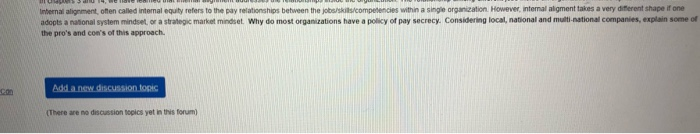 Why do most organizations have a policy of pay