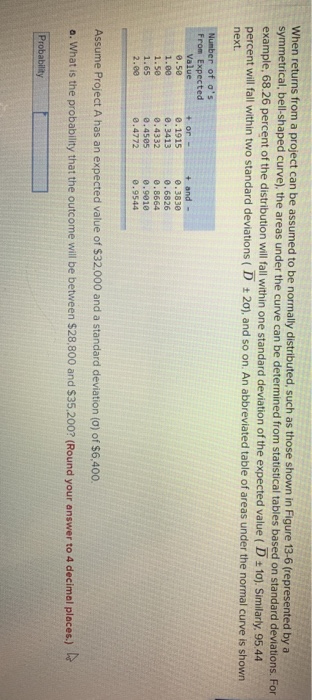 When returns from a project can be assumed to be