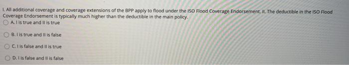 All additional coverage and coverage extensions