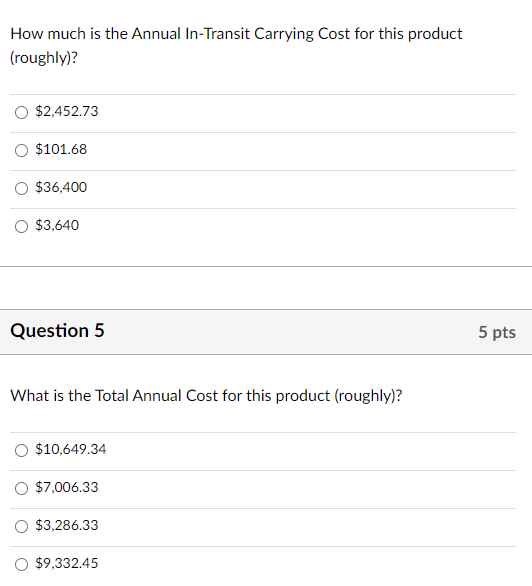 Can you please answer all five questions Use the