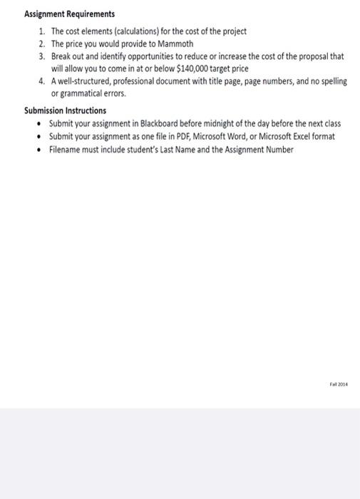 Overview For this assignment, we are going to