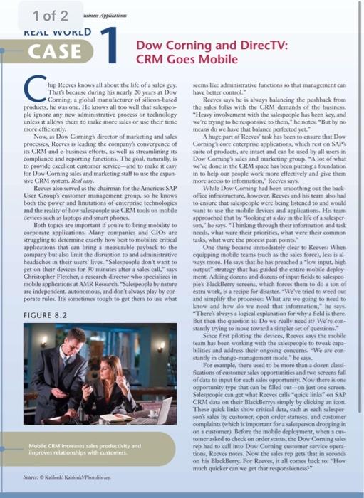 Use examples from the case to illustrate your