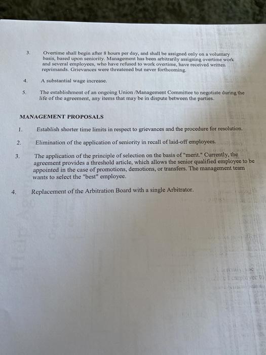 COLLECTIVE BARGAINING SIMULATION Background The