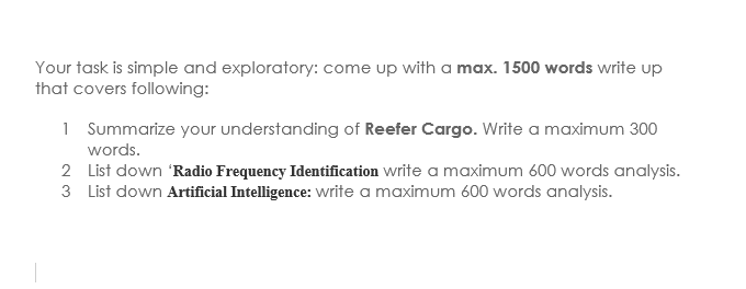 Your task is simple and exploratory: come up with