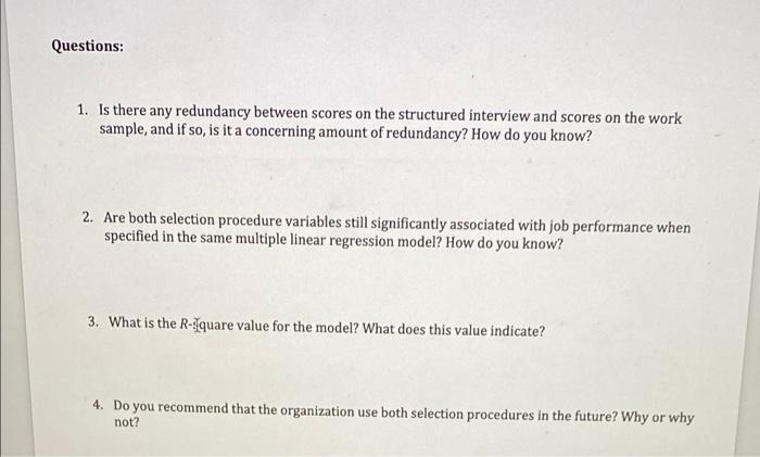Part II - Estimating Criterion-Related Validity
