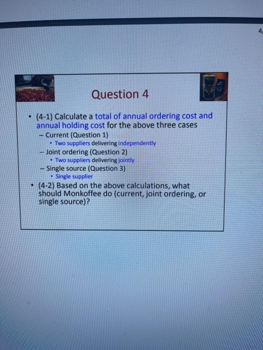 please do question 4 4-1 and 4-2 answer typed