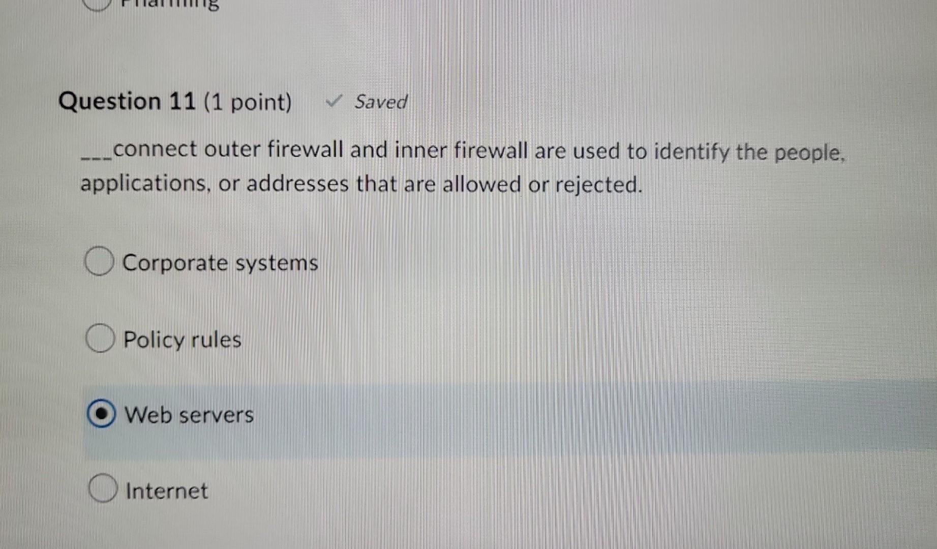 Which one is not a possible solution for