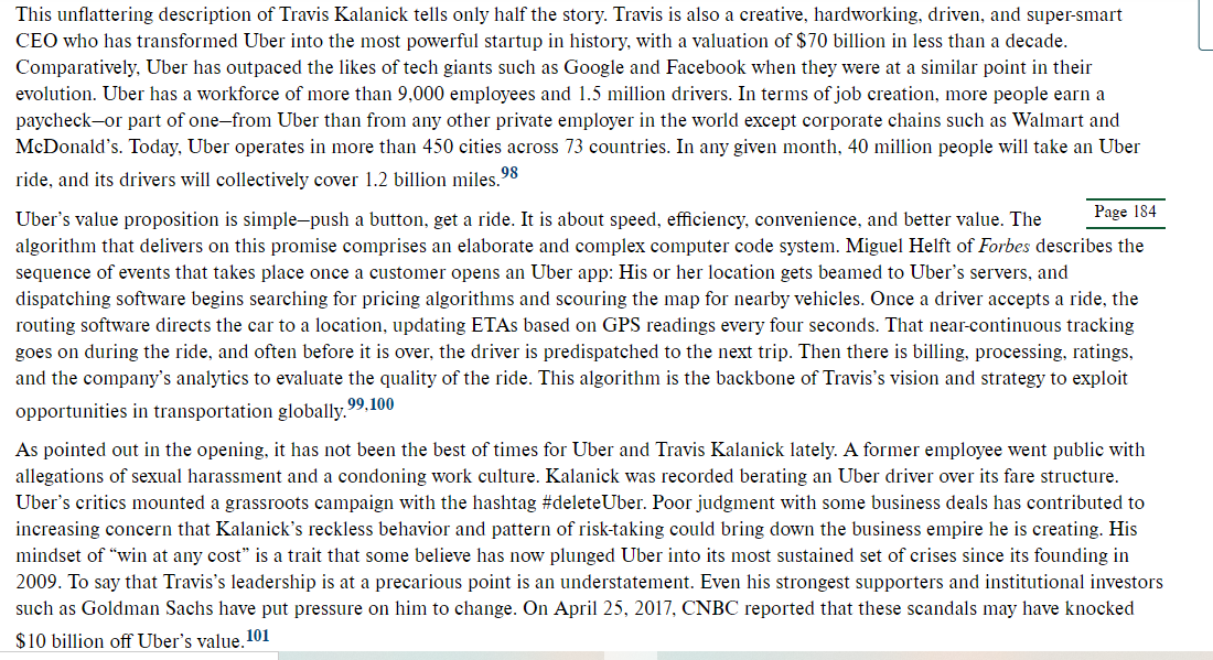 CASE /// Trying Times for Uber's Cofounder Travis