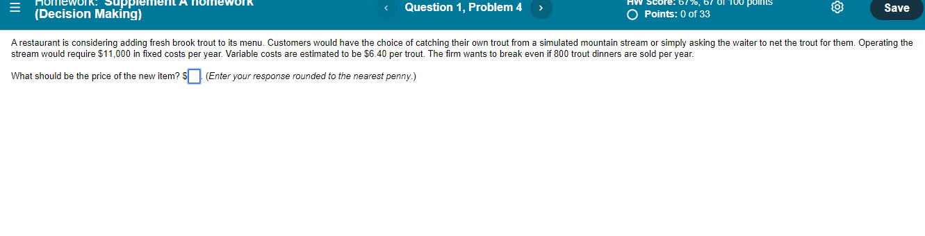(Decision Making) Question 1, Problem 4 > blol